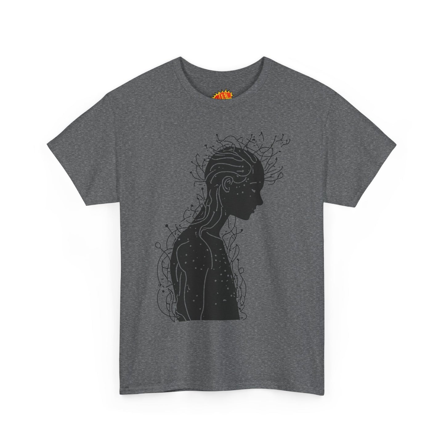 Human Silhouette Line Drawing Graphic Art Tee Shirt *Multiple Colors*