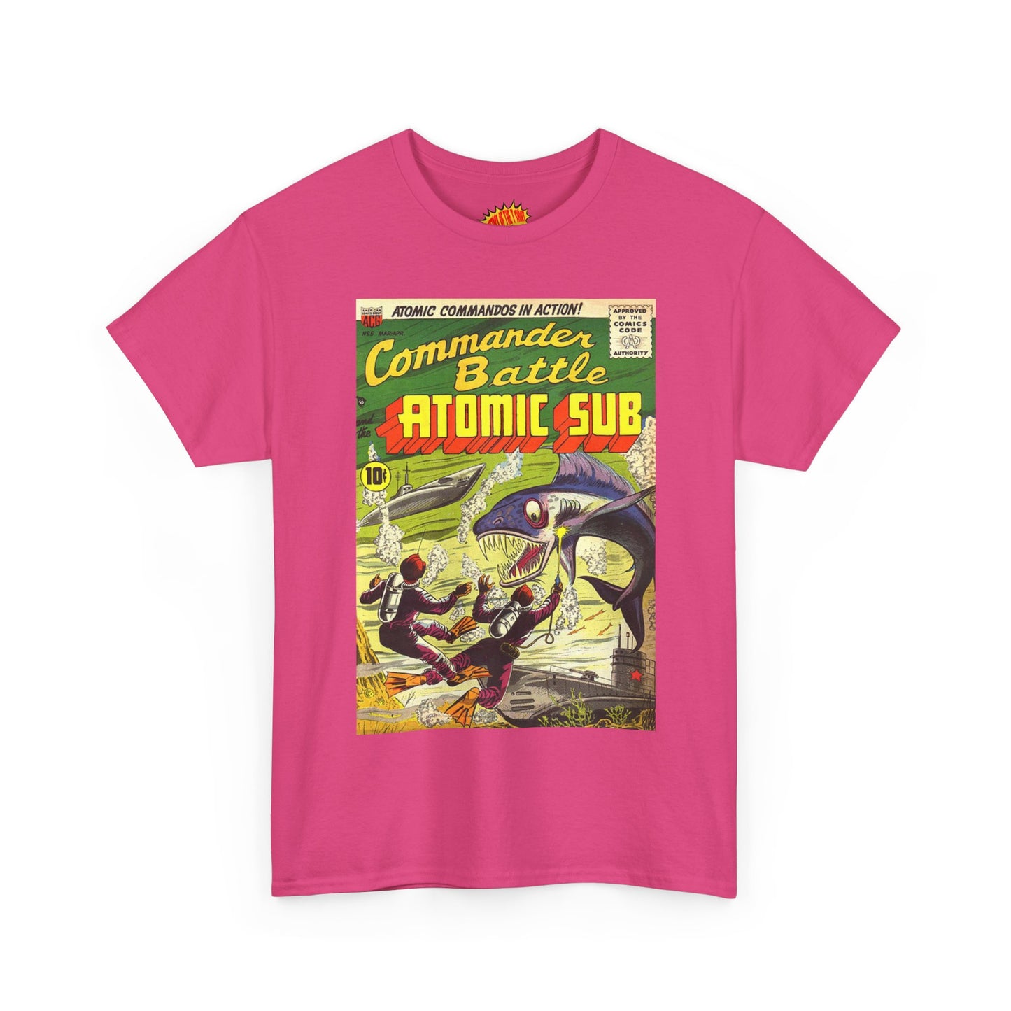 Commander Battle Atomic Sub Comic No. 5 Tee Shirt *Multiple Colors*