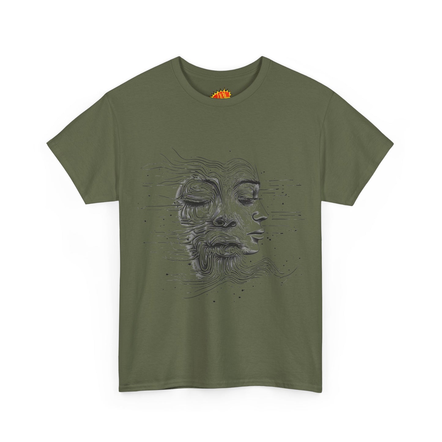 Line Drawing Graphic Art Faces Tee Shirt *Multiple Colors*