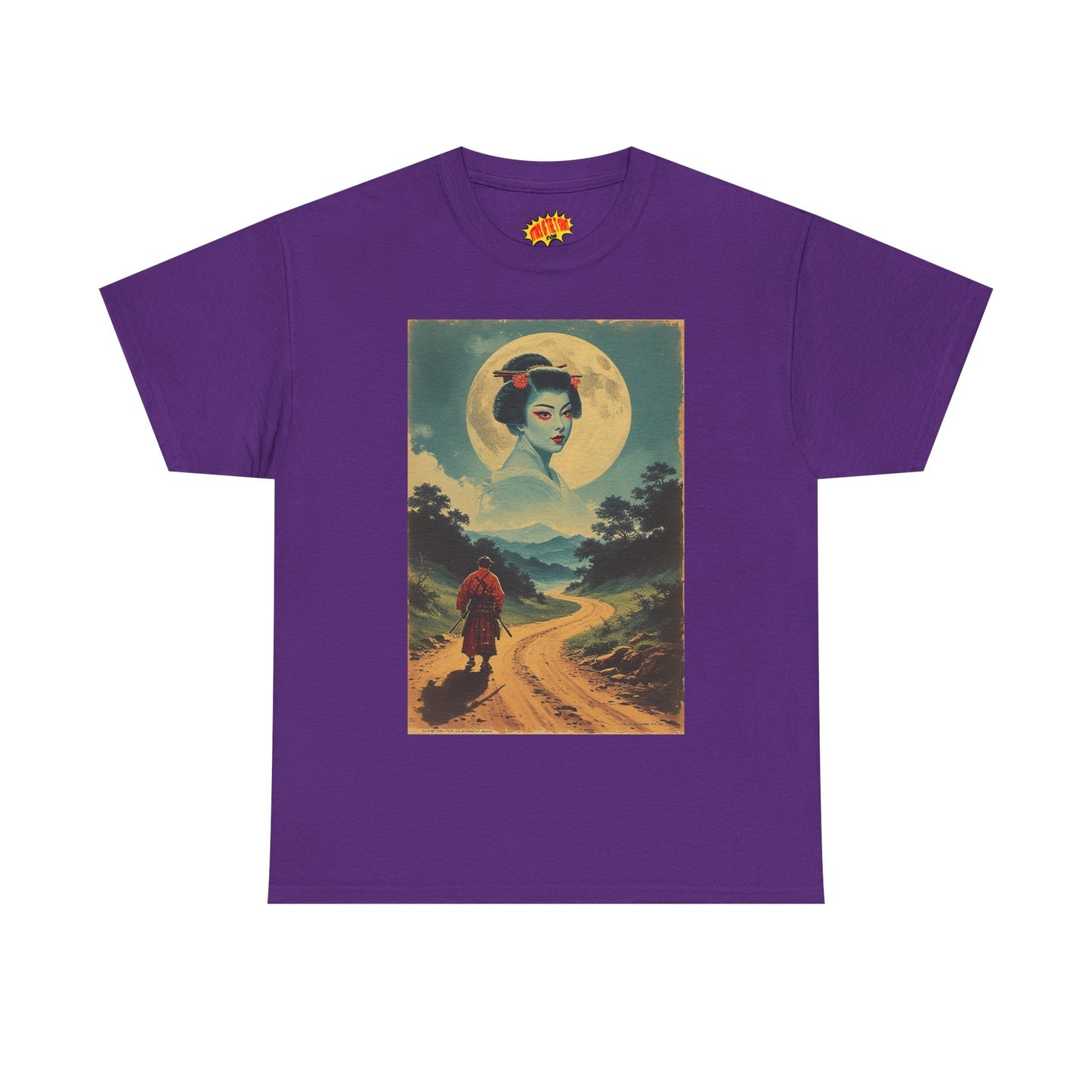Walking Samurai w/Cloud Moon Woman T-Shirt *Multiple Colors*
