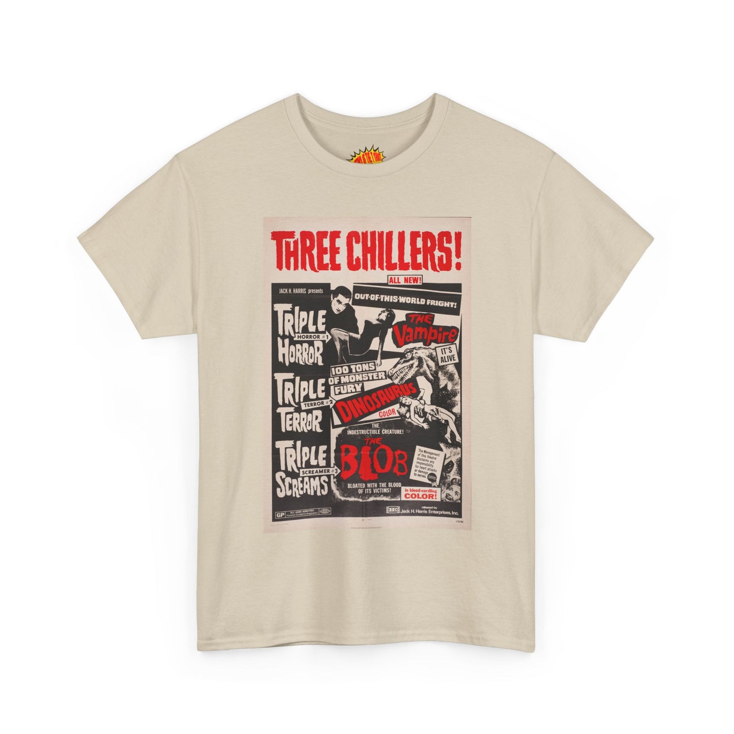 Three Chillers Movie Poster T-Shirt *Multiple Colors*