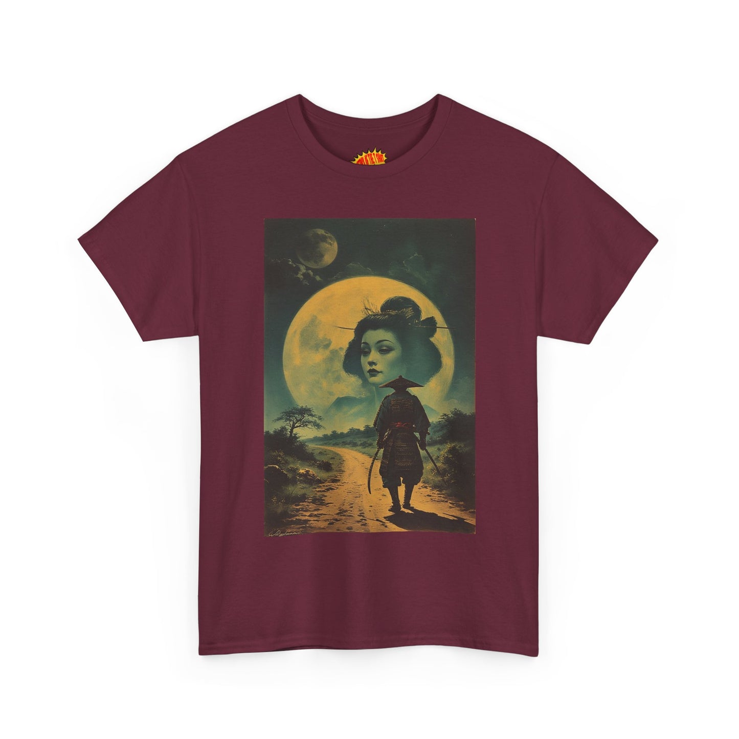 Samurai w/Double Moon Woman T-Shirt *Multiple Colors*