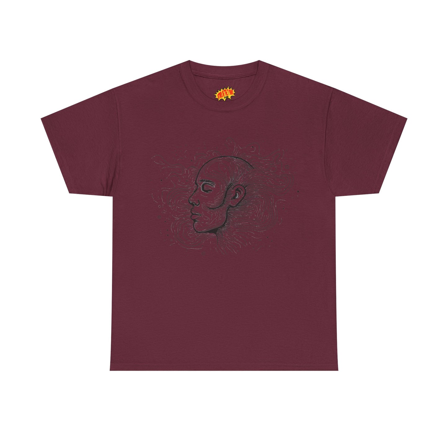 Line Drawing Graphic Art Face Tee Shirt *Multiple Colors*