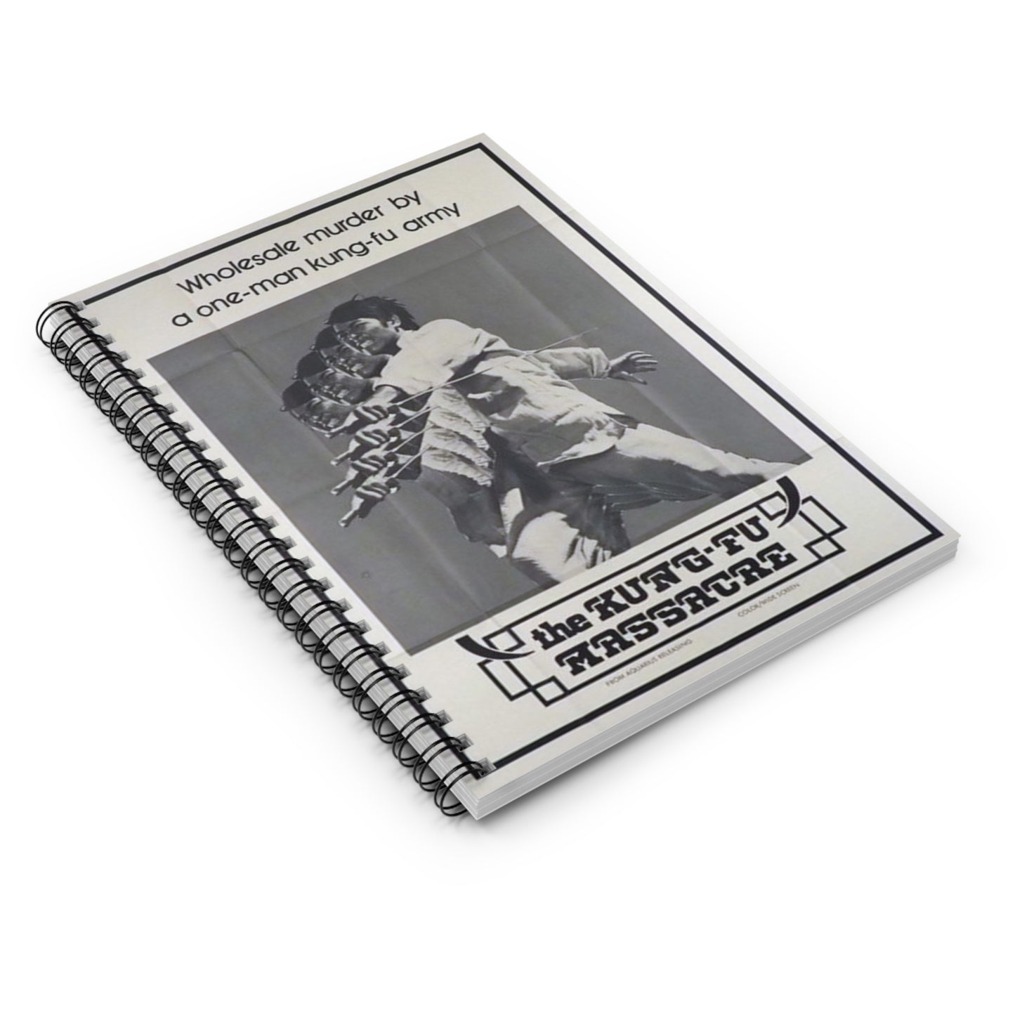 The Kung-Fu Massacre - Vintage Movie Poster Notebook