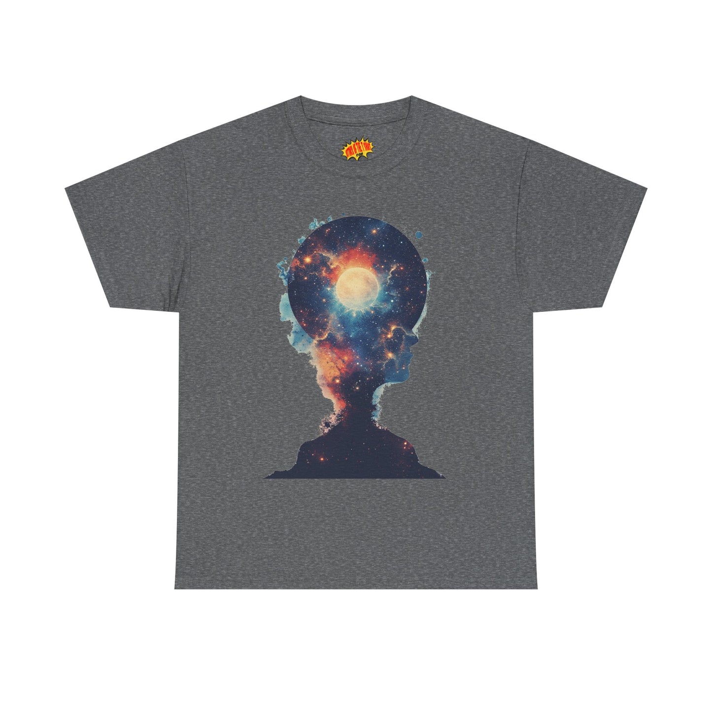 Abstract Galaxy Nebula Art w/Face Graphic Tee Shirt *Multiple Colors*