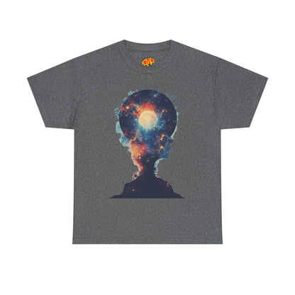 Abstract Galaxy Nebula Art w/Face Graphic Tee Shirt