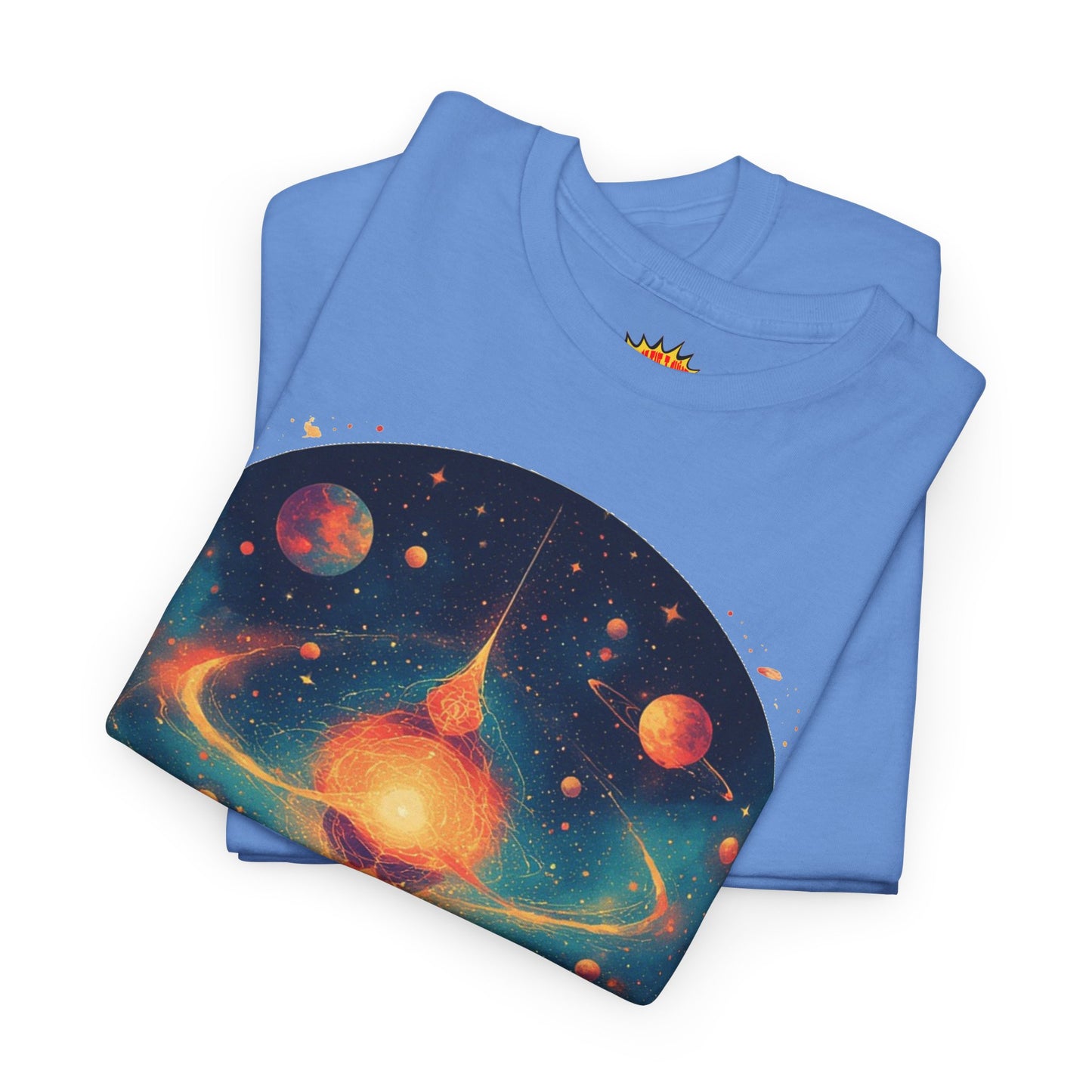 Round Galaxy w/Planets Graphic Tee Shirt *Multiple Colors*