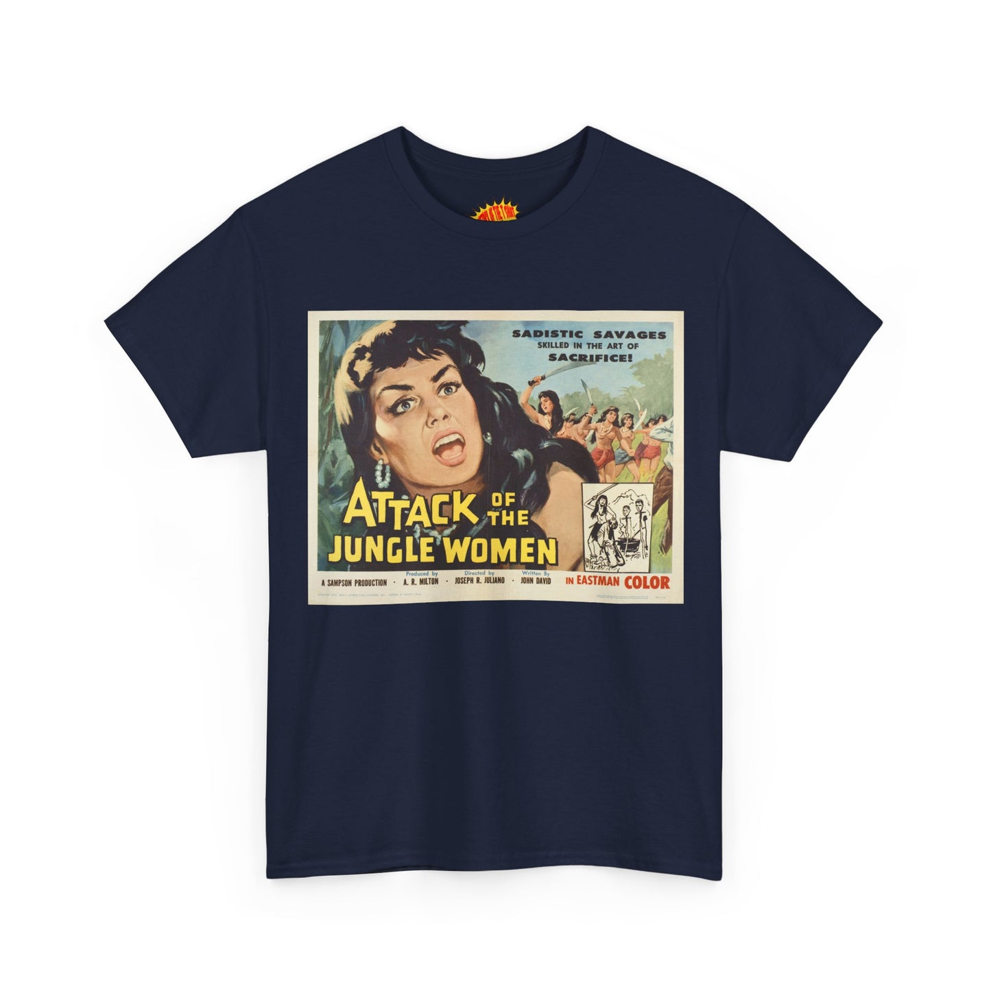 Attack of the Jungle Women Movie Poster T-Shirt *Multiple Colors*