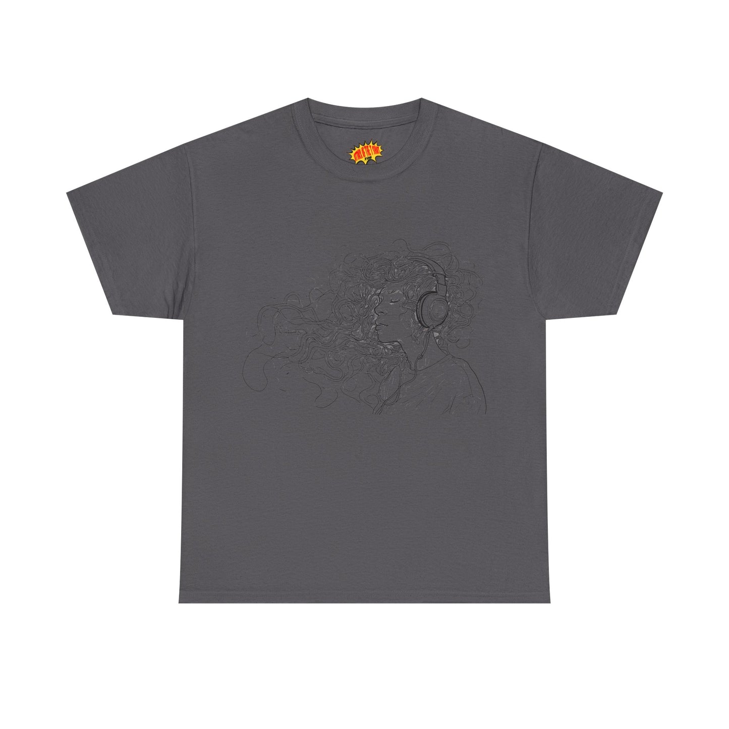 Line Drawing Portrait Graphic Musical Art Tee Shirt *Multiple Colors*