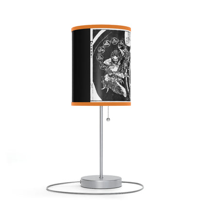 Destruction by Hokusai Japanese Woodcut Lamp