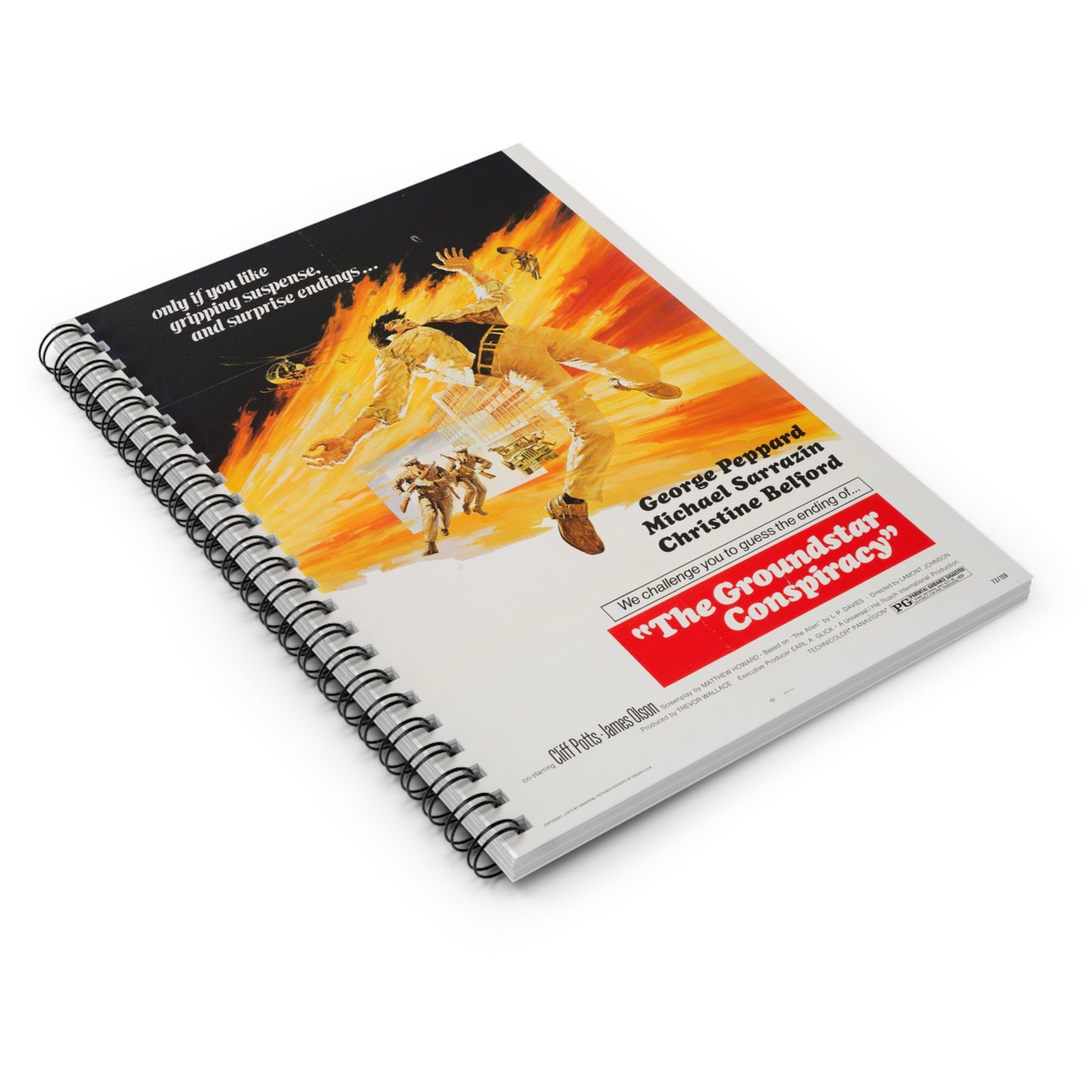 The Groundstar Conspiracy - Vintage Movie Poster Notebook