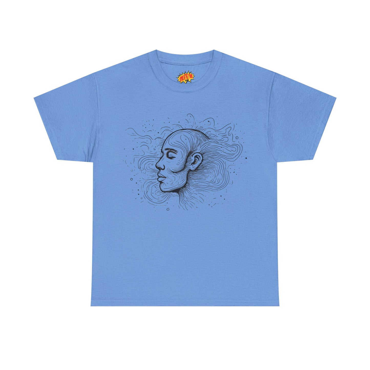 Line Drawing Graphic Art Face Tee Shirt *Multiple Colors*