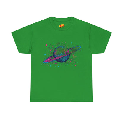Ringed Planet Space Art Graphic Tee Shirt