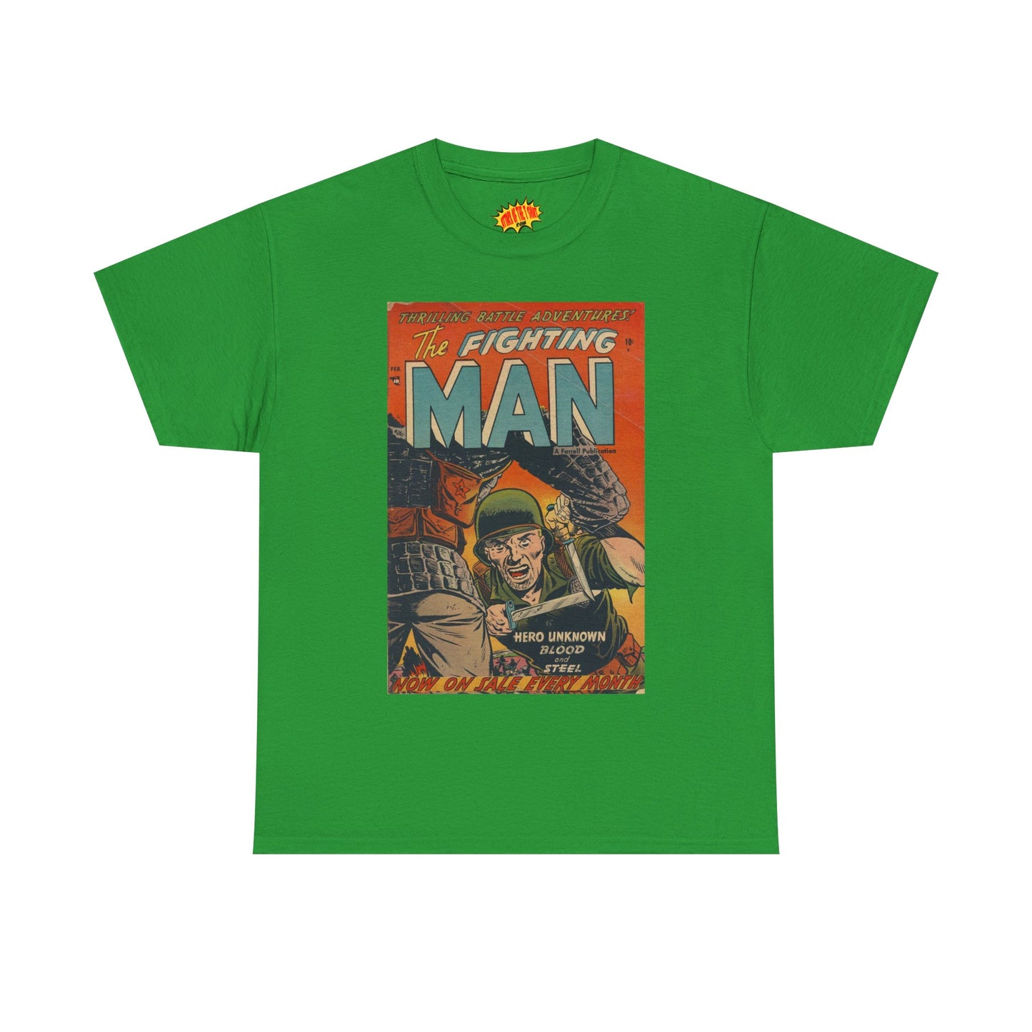 The Fighting Man February Comic Tee Shirt *Multiple Colors*