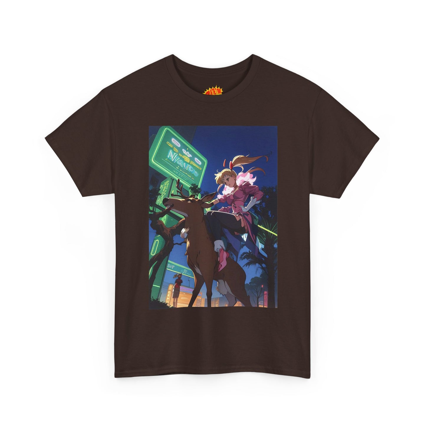 Anime Girl Deer Rider T-Shirt *Multiple Colors*