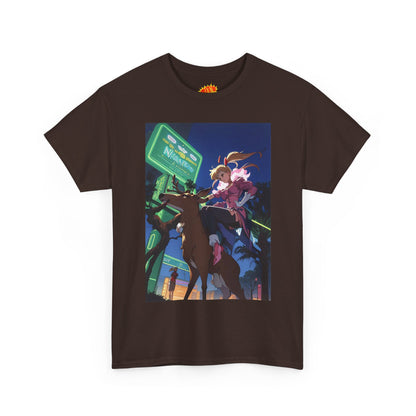 Anime Girl Deer Rider T-Shirt