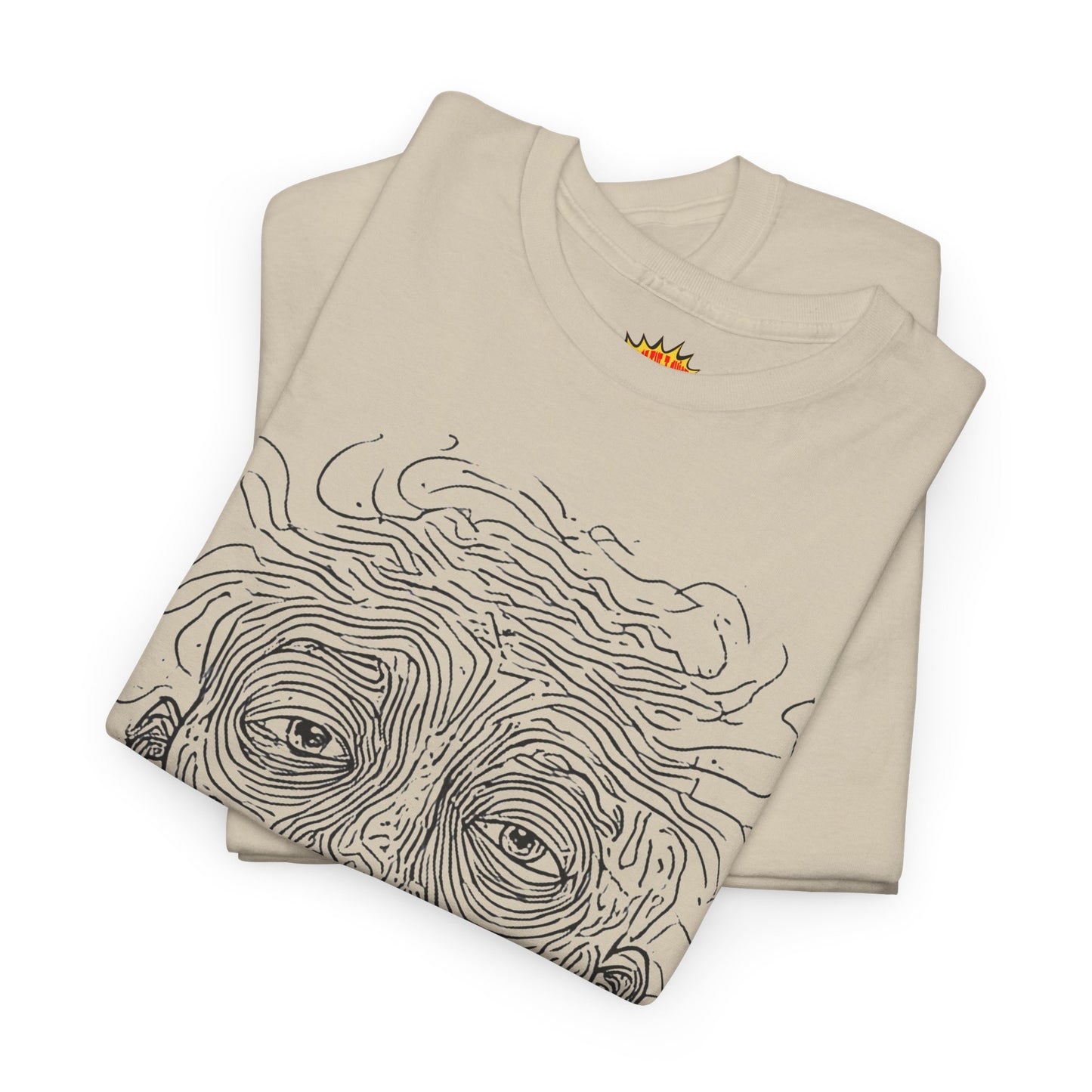 Graphic Line Art Portrait Tee Shirt *Multiple Colors*