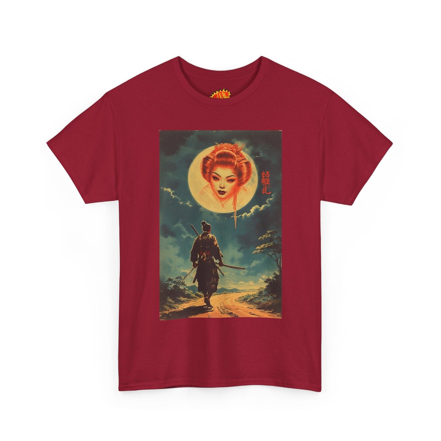 Walking Samurai w/Blood Moon Woman T-Shirt *Multiple Colors*