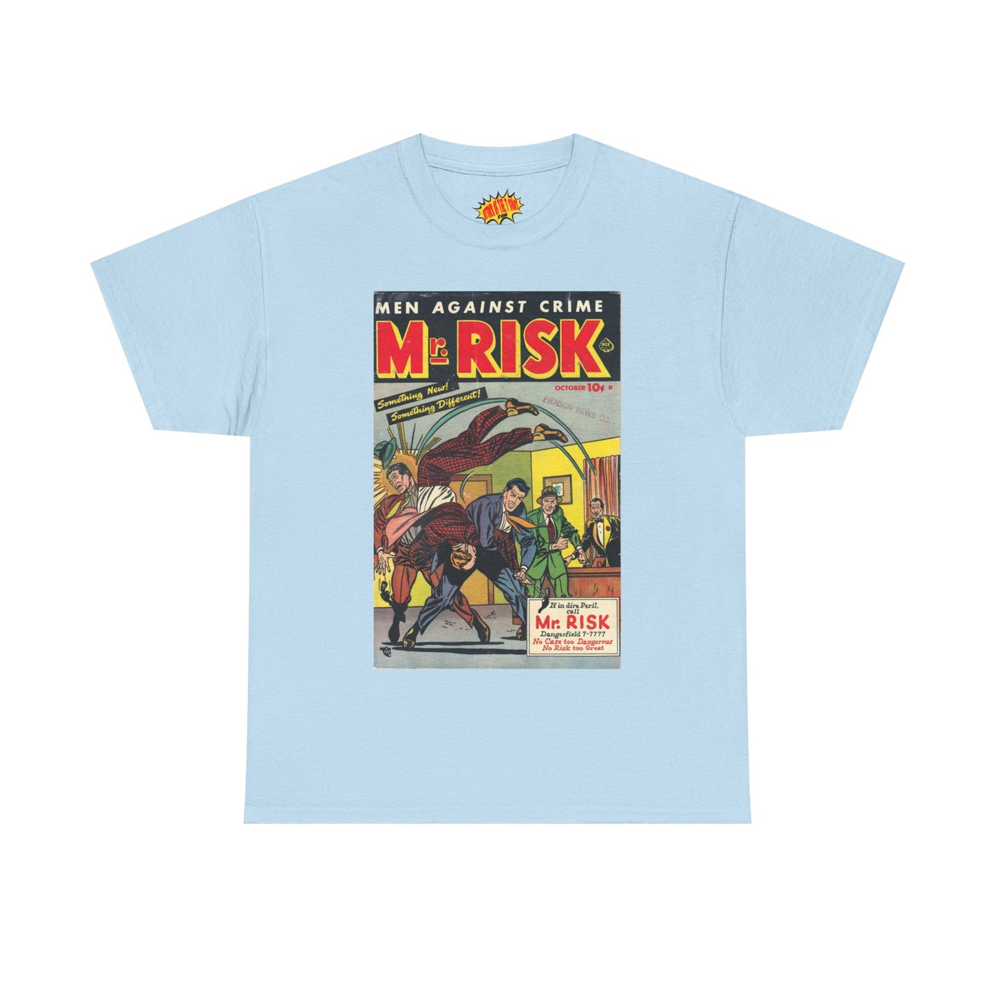 Mr. Risk October Comic Tee Shirt *Multiple Colors*