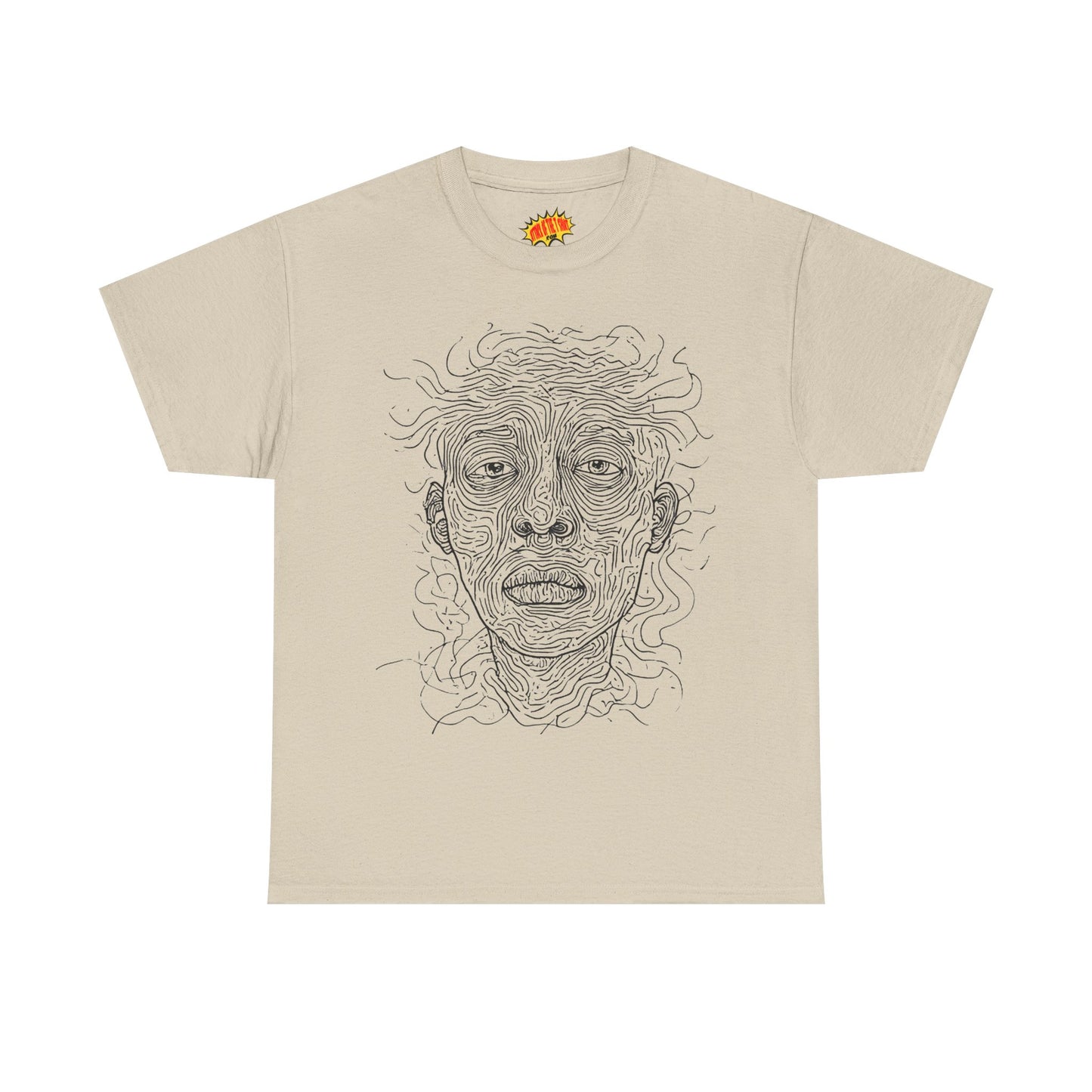 Graphic Line Art Portrait Tee Shirt *Multiple Colors*