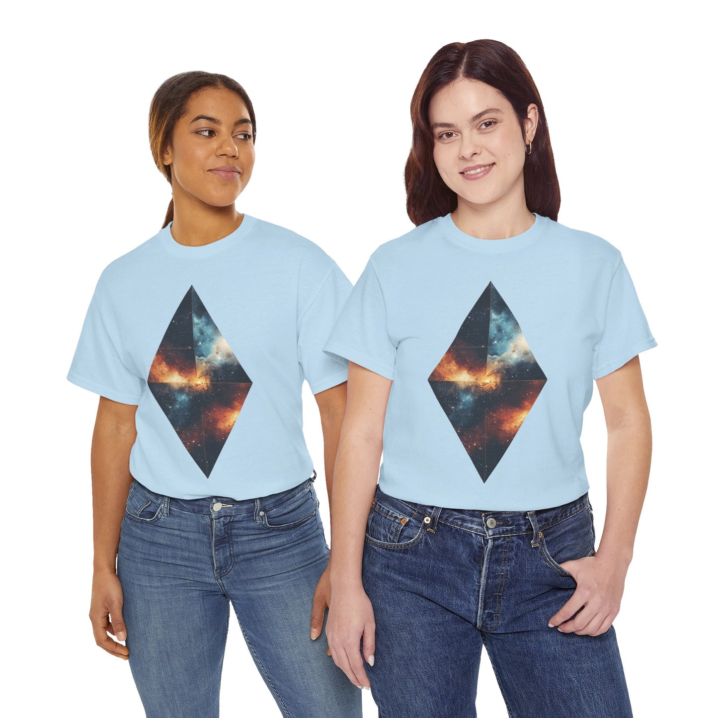 Diamond Shape Nebula Graphic Space Art Tee Shirt *Multiple Colors*