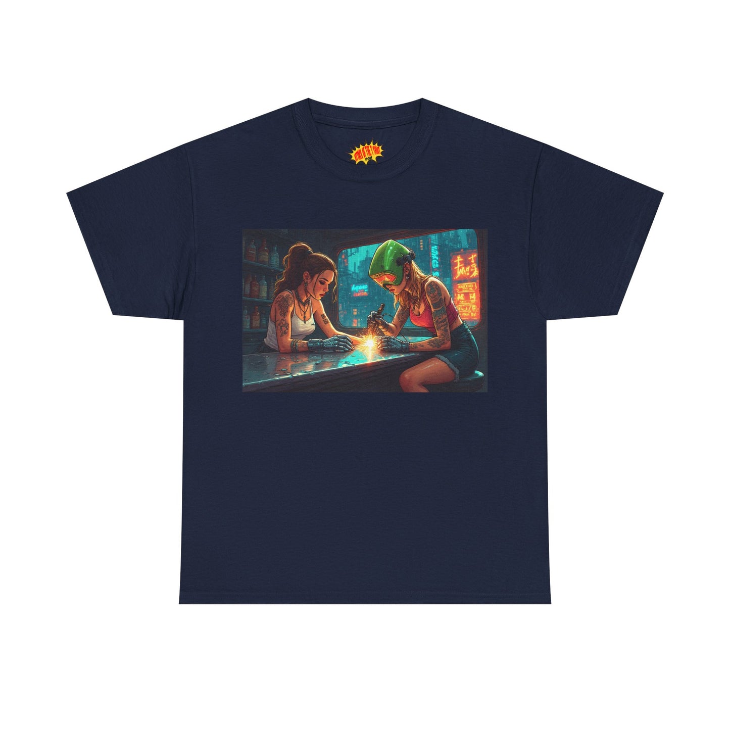 Cyberpunk Robot Hand Repair Scene T-Shirt *Multiple Colors*