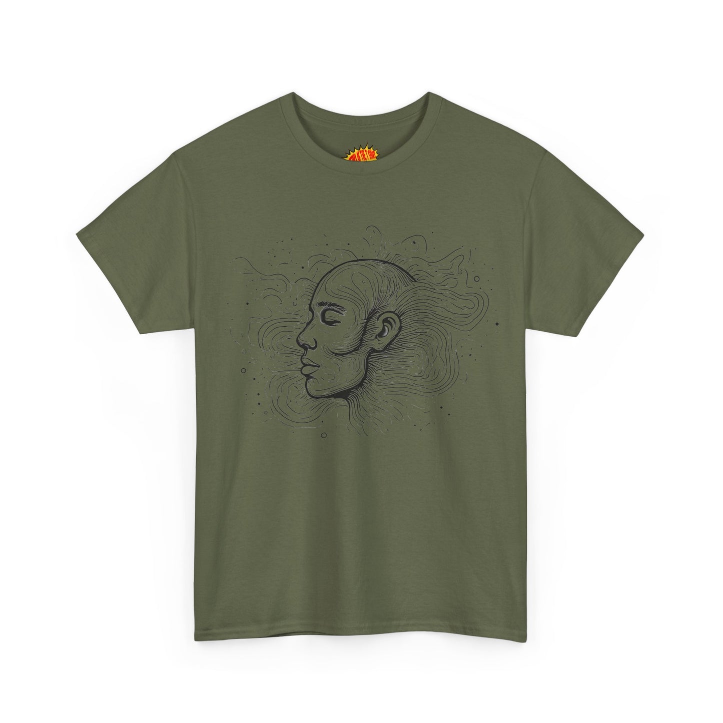 Line Drawing Graphic Art Face Tee Shirt *Multiple Colors*