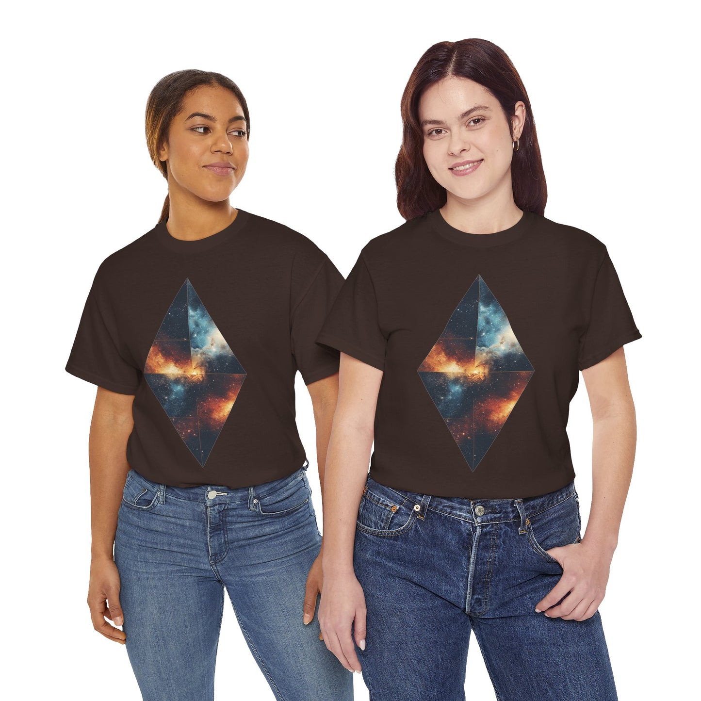 Diamond Shape Nebula Graphic Space Art Tee Shirt *Multiple Colors*