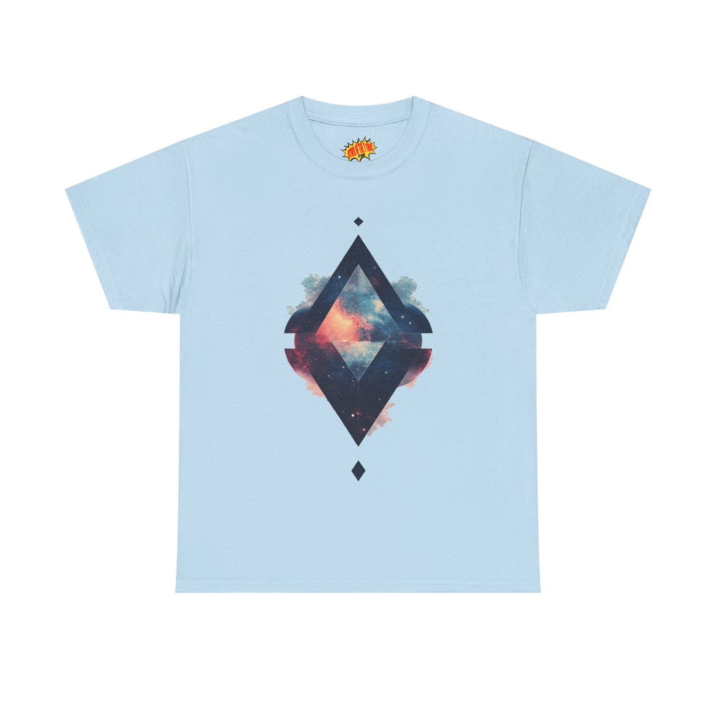 Split Diamond Shape Nebula Graphic Space Art Tee Shirt *Multiple Colors*