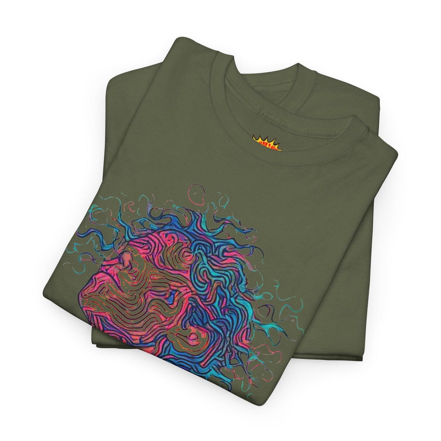 Line Drawing Multicolor Human Graphic Art Tee Shirt *Multiple Colors*
