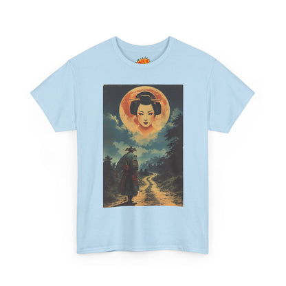 Samurai w/Blood Moon Woman T-Shirt