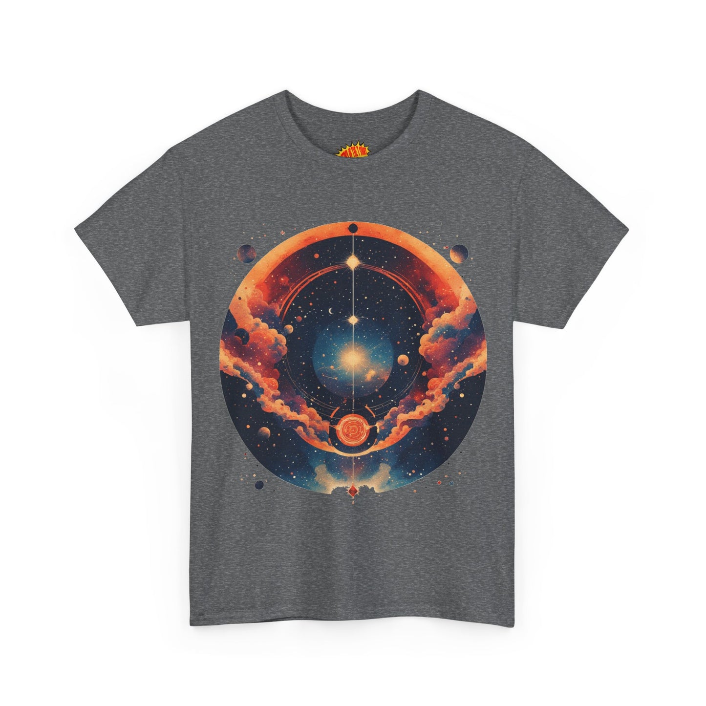 Round Galaxy Graphic Tee Shirt *Multiple Colors*