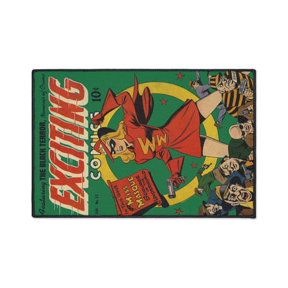 Exciting Comics #53 feat. Miss Masque Heavy Duty Floor Mat Many Sizes Available