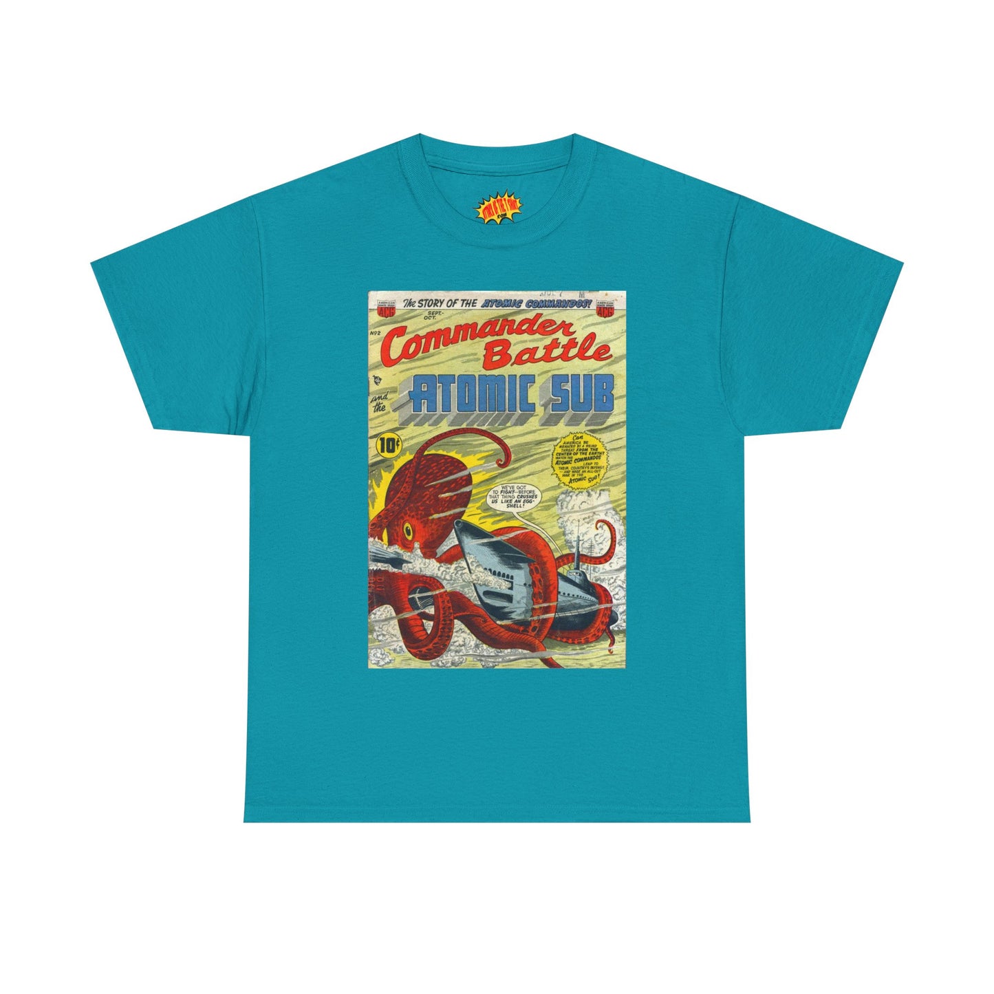Commander Battle Atomic Sub No. 2 Comic Tee Shirt *Multiple Colors*