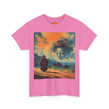 Travelling Samurai w/Cloud Geisha Woman T-Shirt