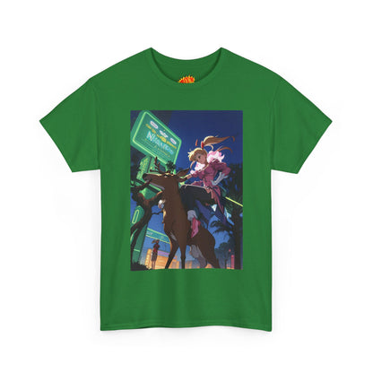 Anime Girl Deer Rider T-Shirt