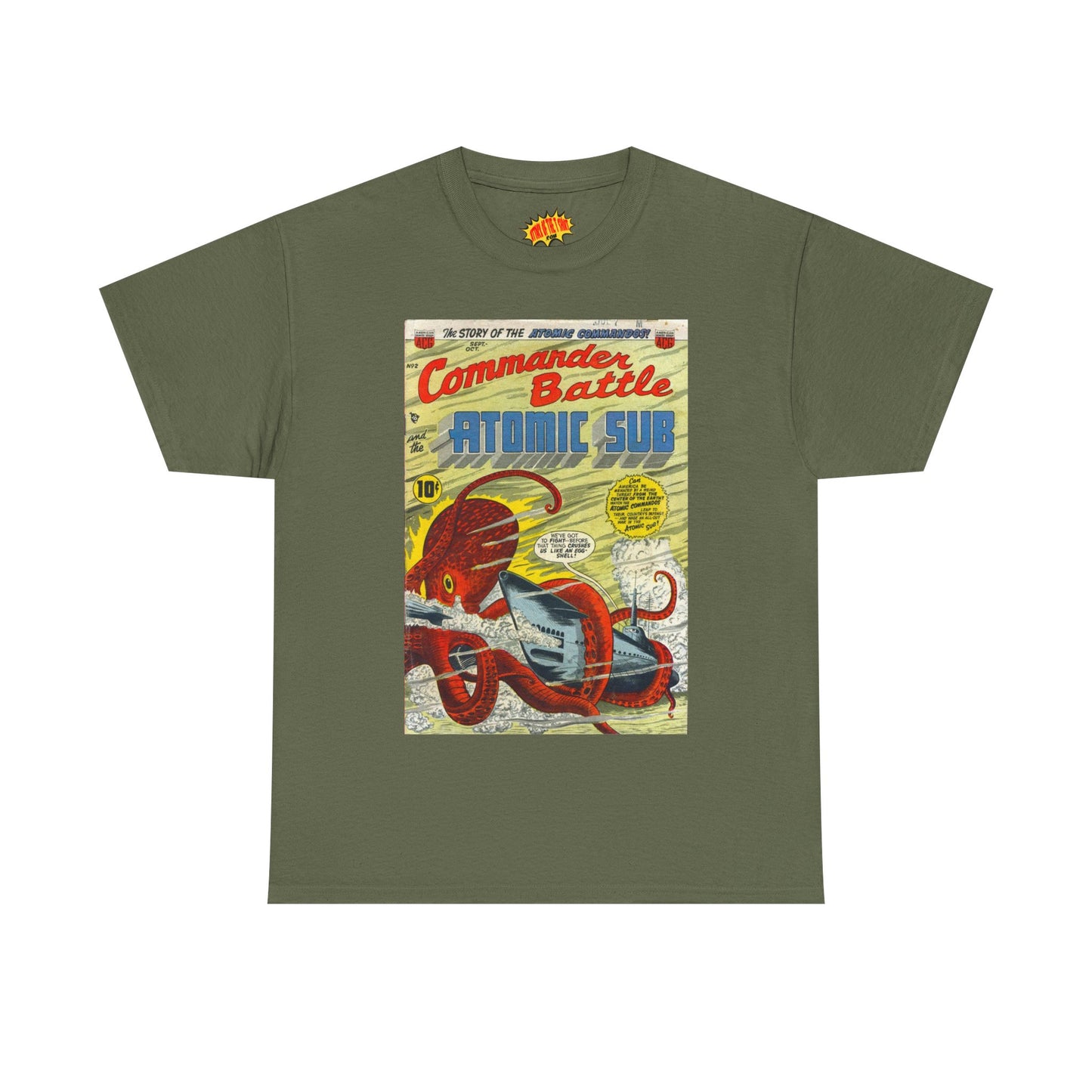 Commander Battle Atomic Sub No. 2 Comic Tee Shirt *Multiple Colors*