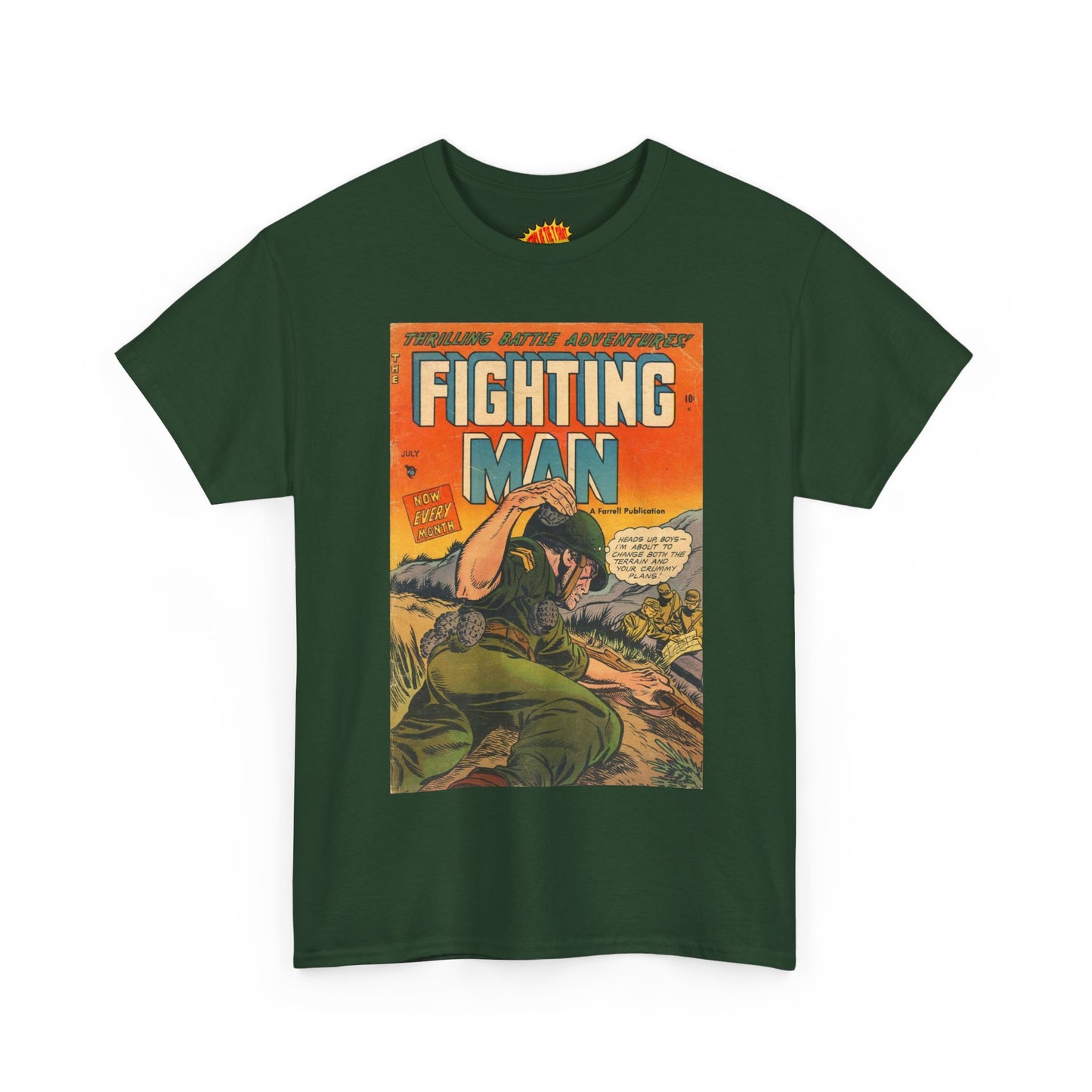 The Fighting Man July Comic Tee Shirt *Multiple Colors*
