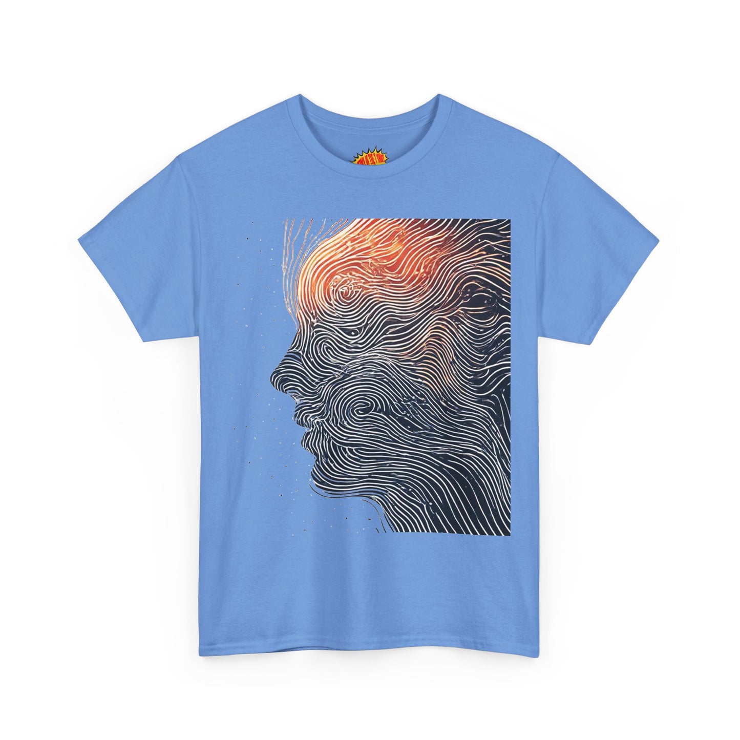 Line Drawing Face Graphic Art Tee Shirt *Multiple Colors*