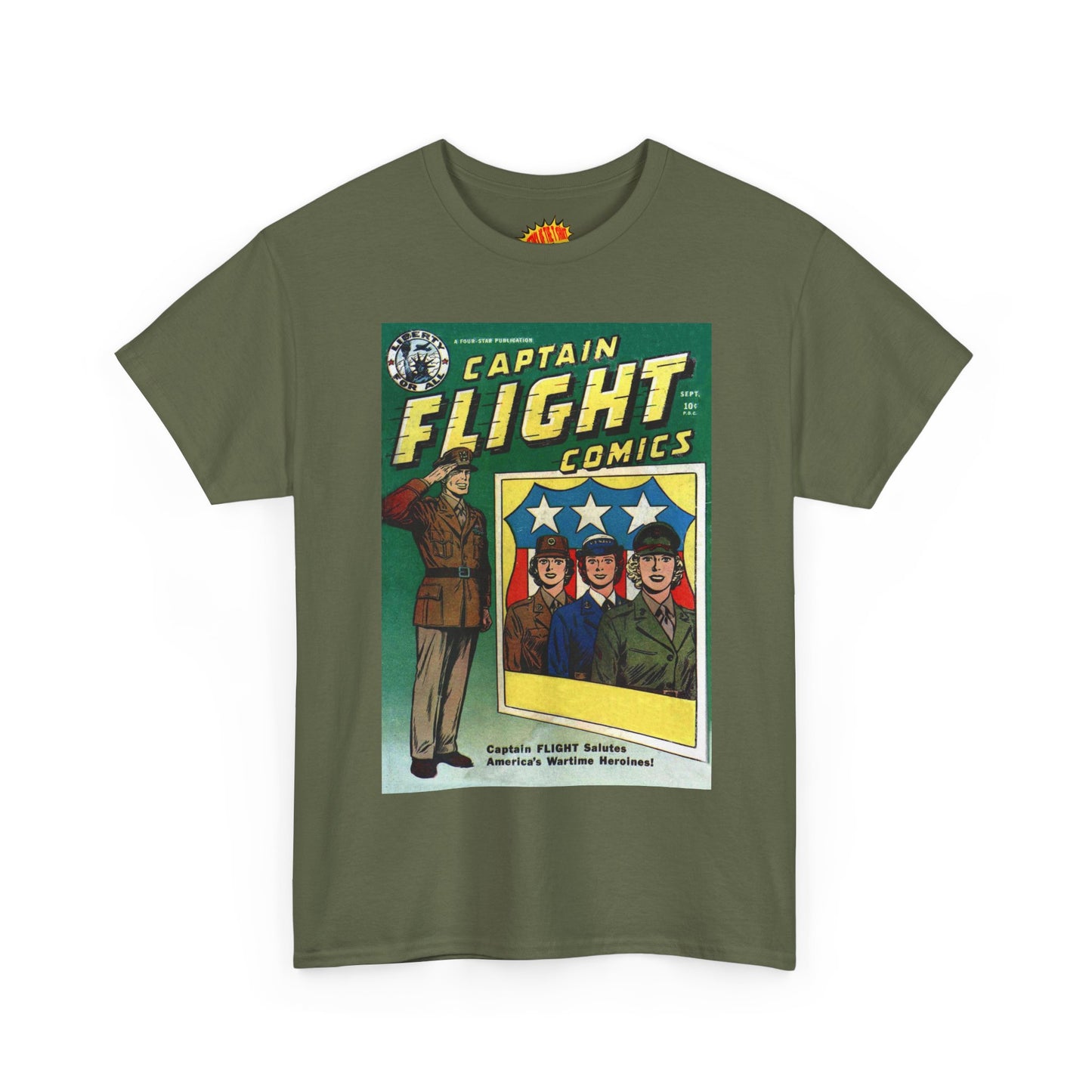 Captain Flight September Comic Tee Shirt *Multiple Colors*
