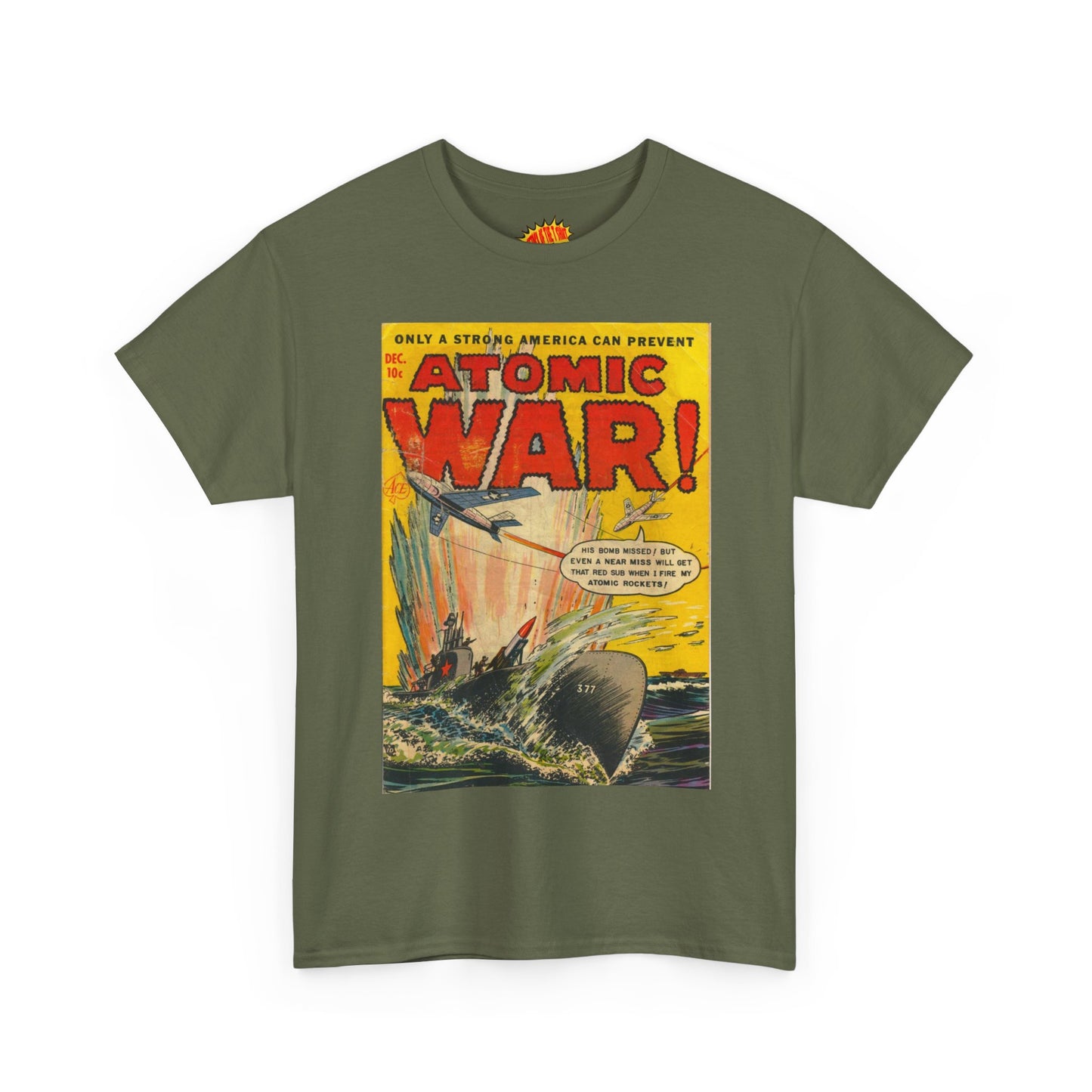 Atomic War Dec. Comic Tee Shirt *Multiple Colors*