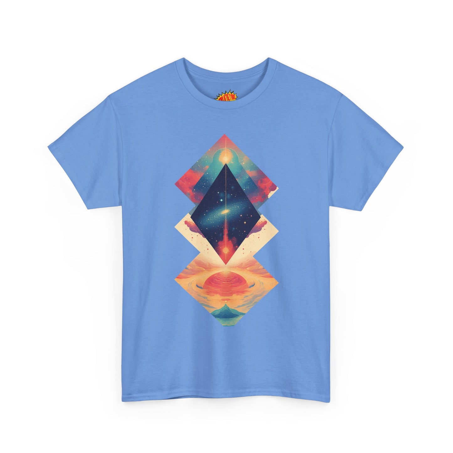 Geometric Shape Galaxy Graphic Space Art Tee Shirt *Multiple Colors*
