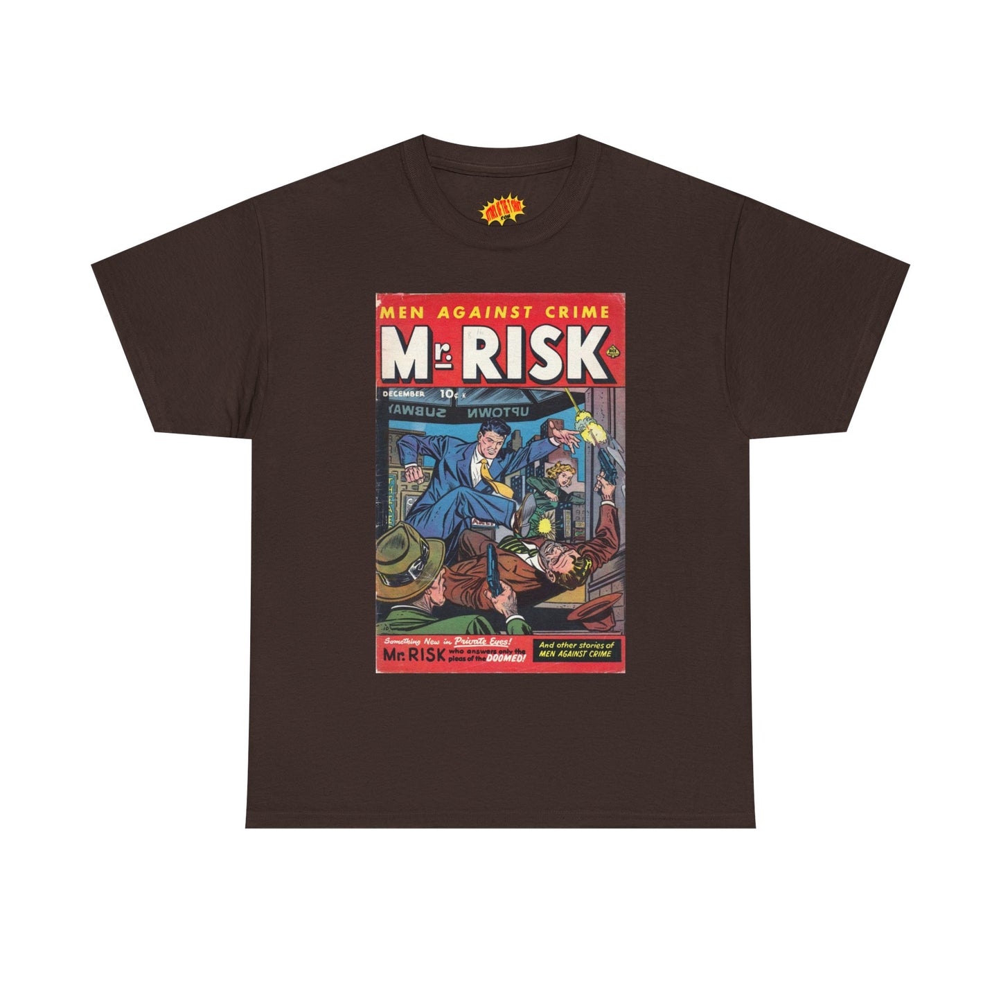 Mr. Risk December Comic Tee Shirt *Multiple Colors*