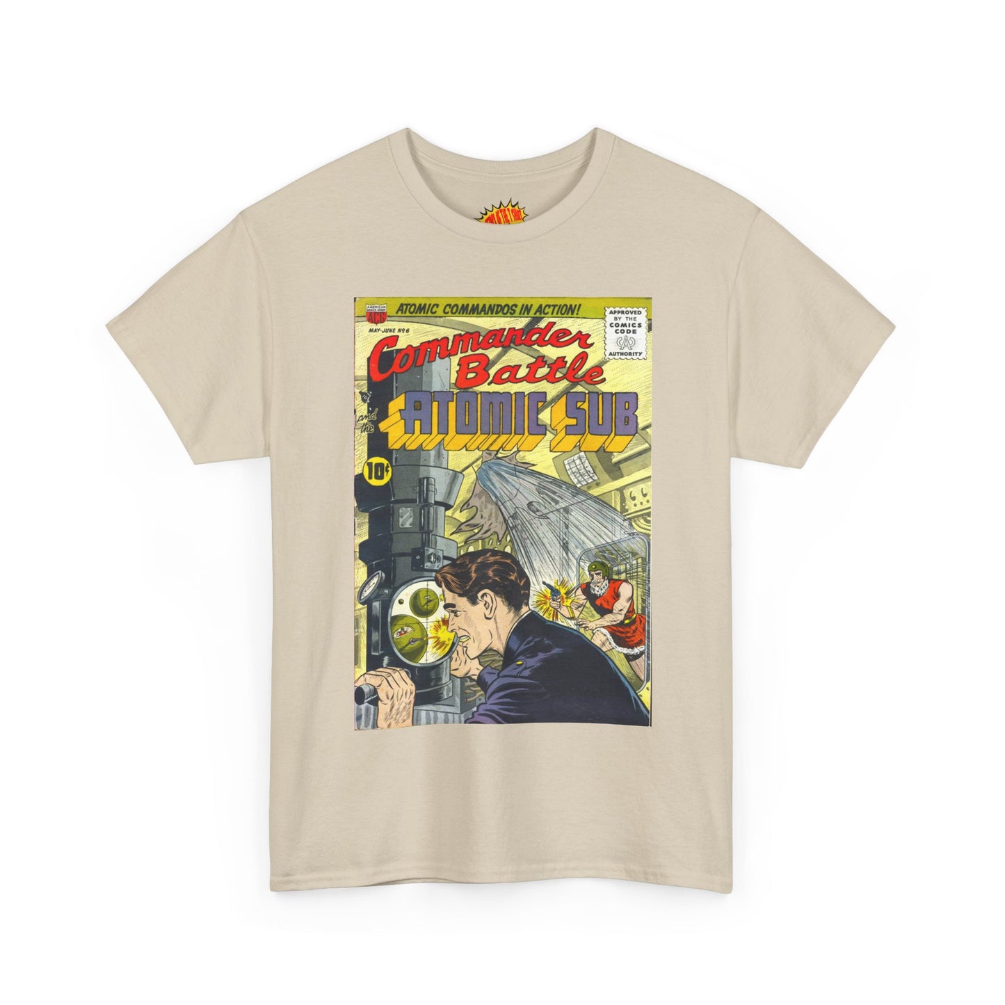 Commander Battle Atomic Sub No. 6 Comic Tee Shirt *Multiple Colors*