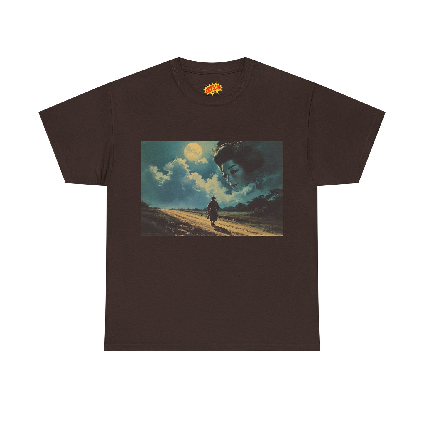 Samurai w/Night Sky Geisha Woman T-Shirt *Multiple Colors*