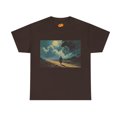 Samurai w/Night Sky Geisha Woman T-Shirt