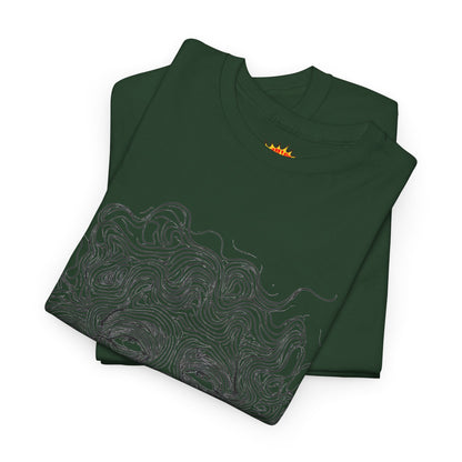 Human Face Line Drawing Graphic Art Tee Shirt