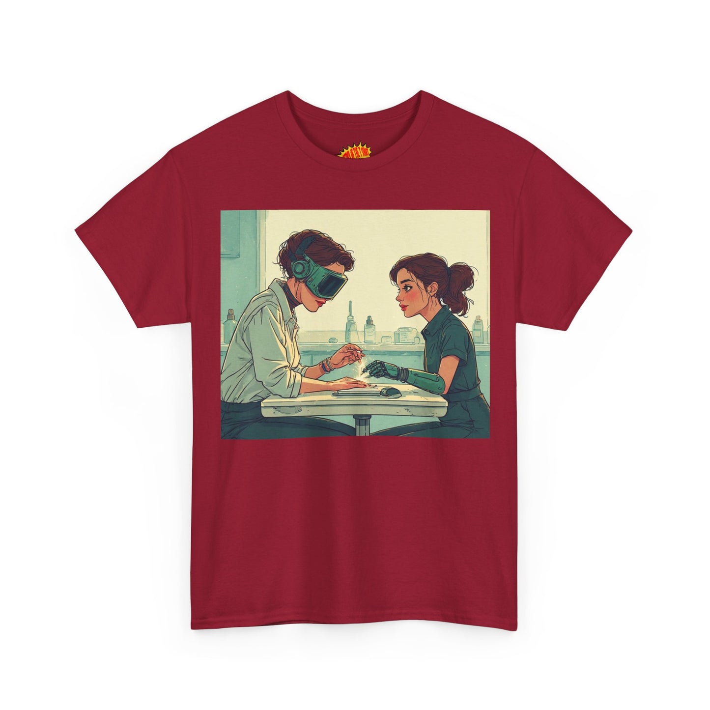 Pastel Robot Hands Manicure Scene T-Shirt *Multiple Colors*