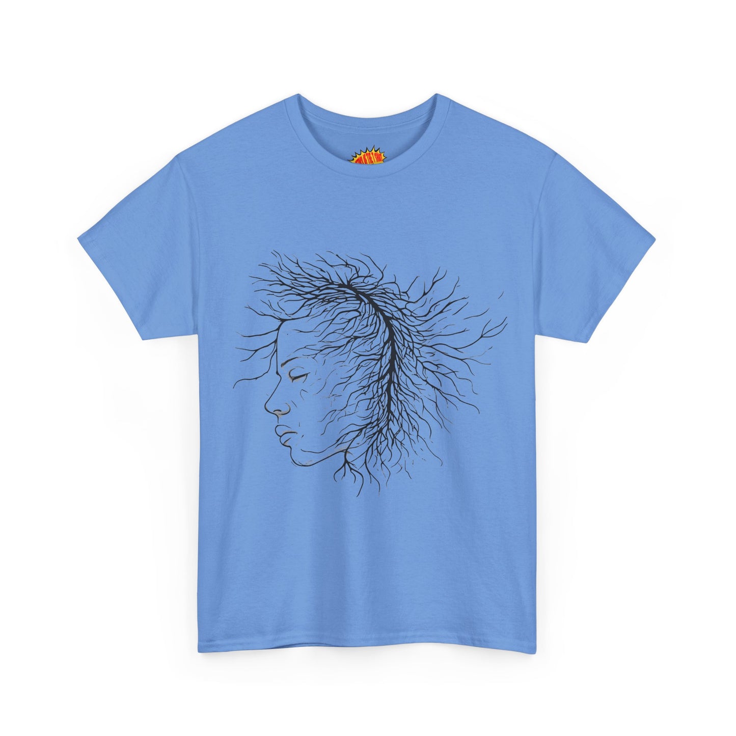 Capillary Face Line Drawing Graphic Art Tee Shirt *Multiple Colors*