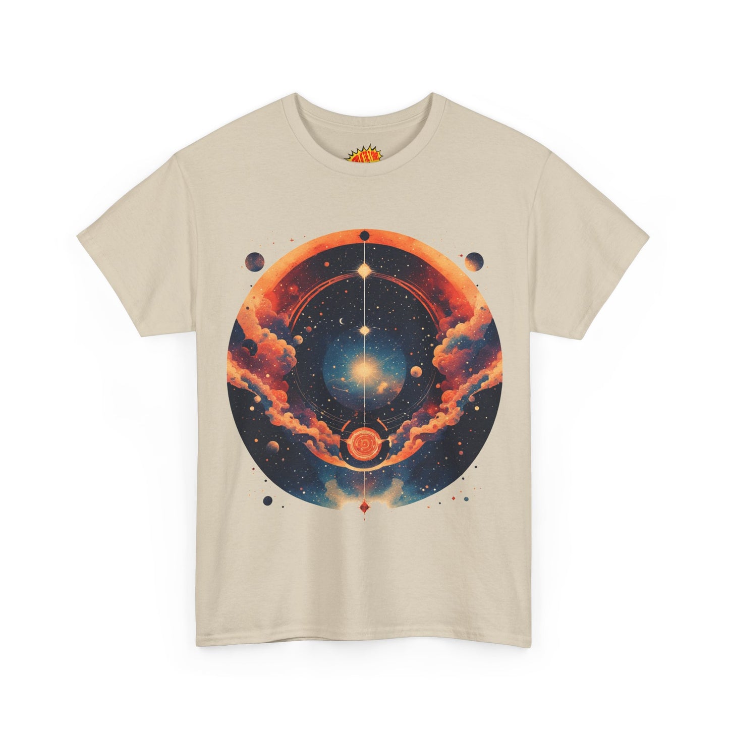 Round Galaxy Graphic Tee Shirt *Multiple Colors*